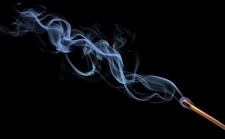 Abstract smoke on black backgroundの写真素材