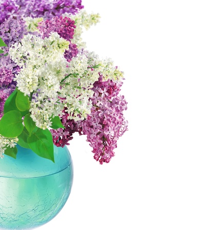 Beautiful Bunch of Lilac in the Vaseの写真素材