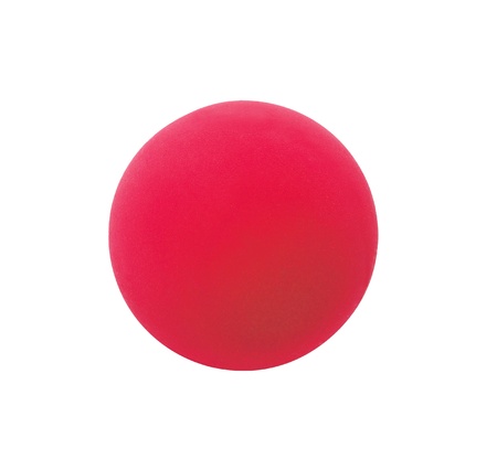 red sport ball isolated on white backgroundの写真素材