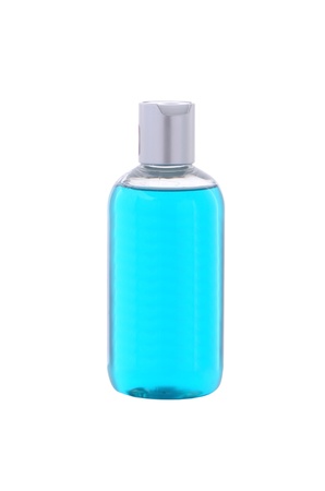 Shampoo Bottle isolated on white backgroundの写真素材