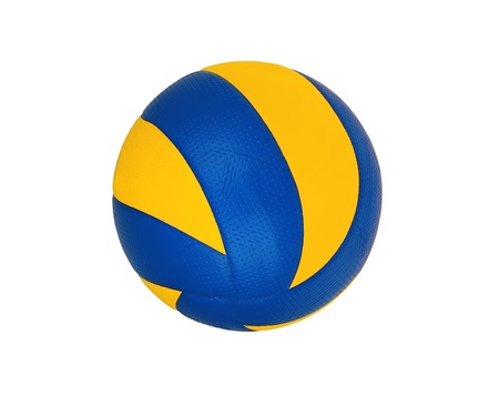 Volleyball ball isolated on white backgroundの写真素材