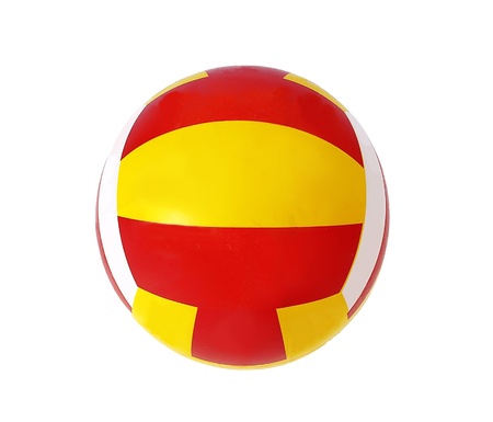 volleyball ball isolated on white backgroundの写真素材