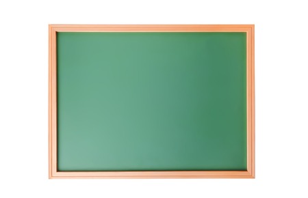 School blackboard isolated on white backgroundの写真素材