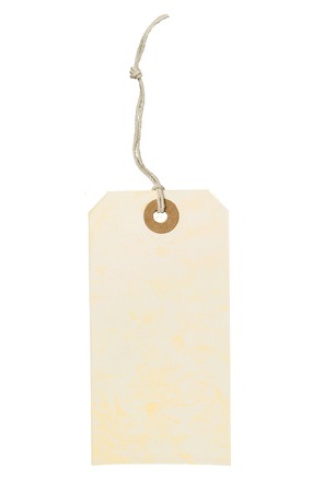 label (tag) isolated on white backgroundの写真素材