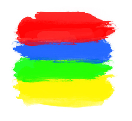 paint colorful on a white backgroundの写真素材