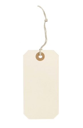 label (tag) isolated on white backgroundの写真素材