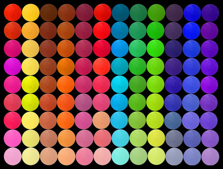 Professional multicolor eyeshadow palette for makeupの写真素材