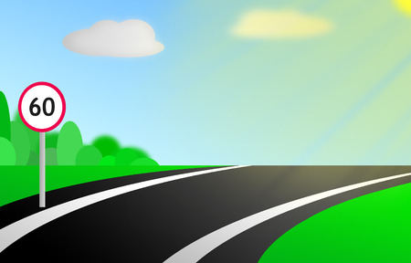 Illustration of road の写真素材
