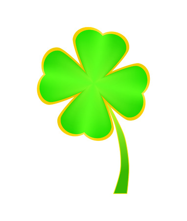 clover four leaf for saint patrick's day illustrationのイラスト素材