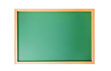 School blackboard isolated on white backgroundの写真素材