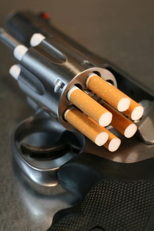 Cigarette Revolverの写真素材