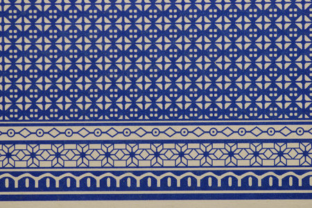 blue colored background with many differed patterns