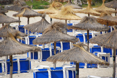 beach on the island mallorca spainの写真素材