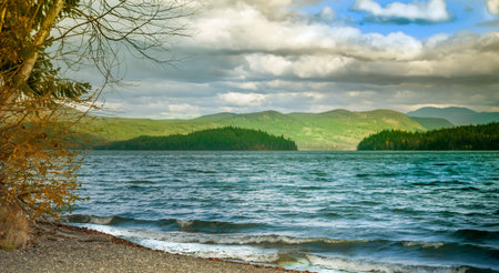mahood lake canada british columbiaの写真素材