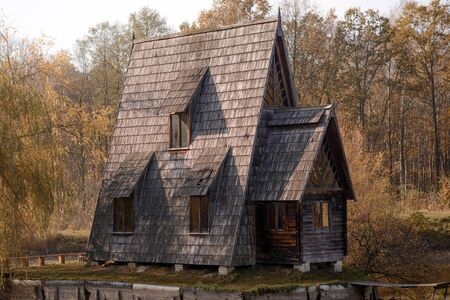 forester's house. autumn landscape. forester's house. autumn landscapeの写真素材