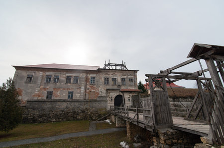 Polish castle, on the territory of modern Ukraine
