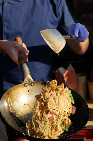 Turkish chicken shish kebab on grillの写真素材