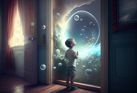 Kid book imagination. AI Generateの素材