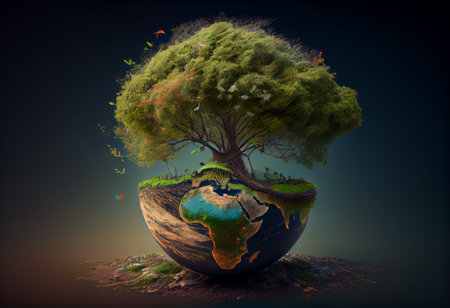 Planet Earth: Celebrate Arbor Day.の素材