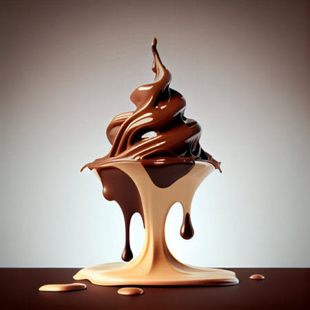 World Chocolate Day concept. homemade chocolate creamの素材
