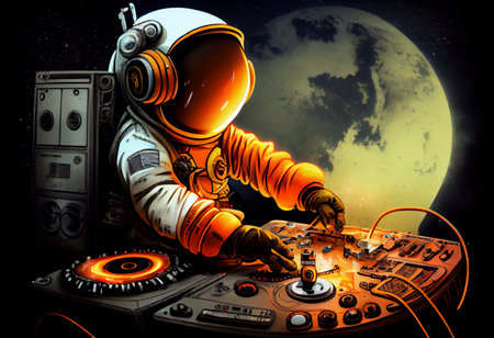 Photo of cartoon spaceman djingの素材