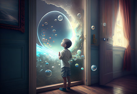 Kid book imagination. AI Generateの素材