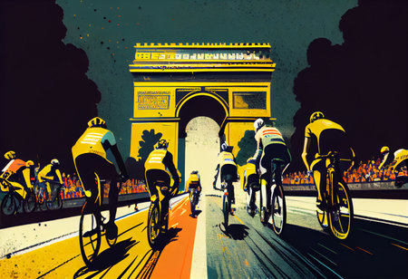 tour de france AI Generate.の素材