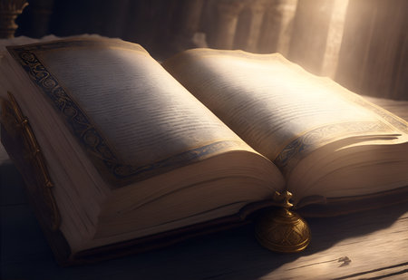 Shining Holy Bible Ancient Book.の素材