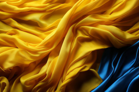 Independence day of Ukraine with Ukrainian flagの素材
