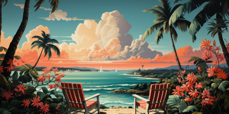 Miami street illustratorの素材