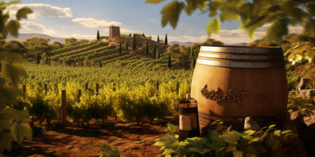 Vino italiano winery bottle barrelの素材