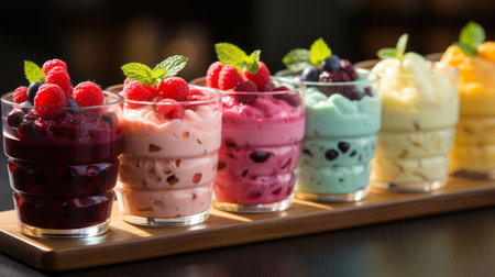 The healthy benefits of yoghurt.の素材