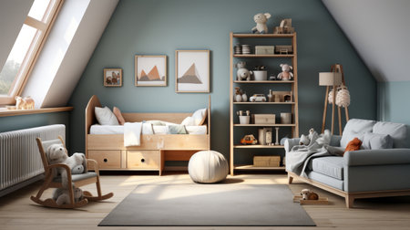 Nursery modern roomの素材