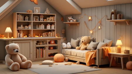 Nursery modern roomの素材