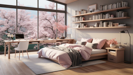 Nordic style teenage girl roomの素材
