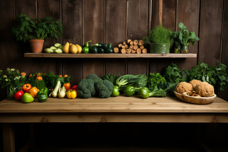 big empty green blackboard on a wall in the agriculture storageの素材