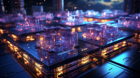 Cloud computing technology concept. for digital storageの素材