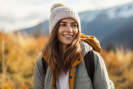 A very happy womanの素材