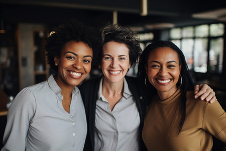 Female entrepreneurs smiling at the cameraの素材
