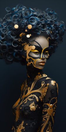 Carbonated rococo punk, carbonationcore fashion, couture dress, masquerade maskの素材