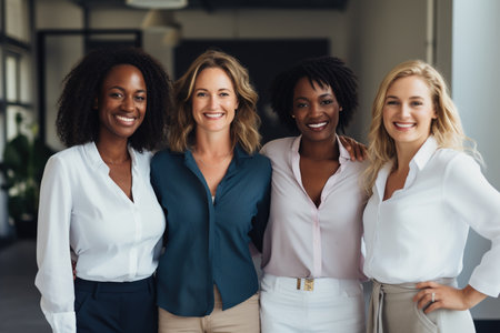 Female entrepreneurs smiling at the cameraの素材