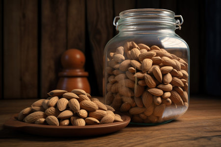a plate of stir-fried broccoli and prawnsの素材