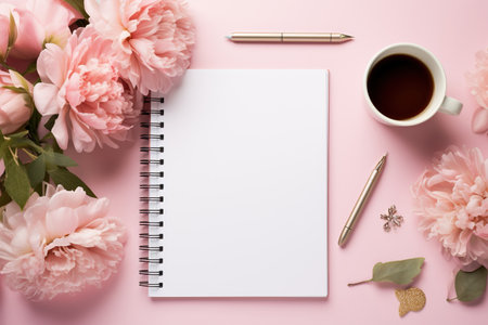 planning the day writing a to do list checklist top viewの素材