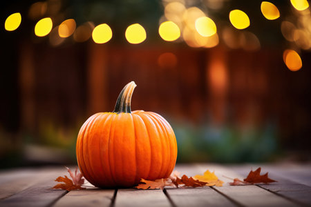 a pumpkin with a blurred backgroundの素材