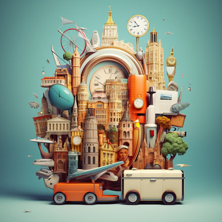 Composition of different traveling elementsの素材