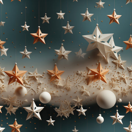 bronze and white colored set design background christmasの素材