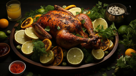 chicken in limeの素材