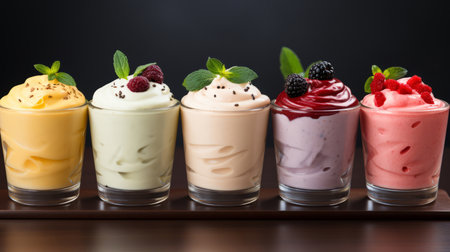 The healthy benefits of yoghurt.の素材