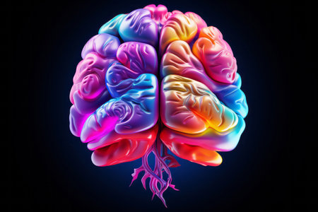 one brain represents a healthy brain, colorful still lives, beeple, grandiose color schemes, cut and paste, sparse use of color, complementary colors, selkie coreの素材