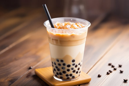 Taiwan milk tea with bubbleの素材